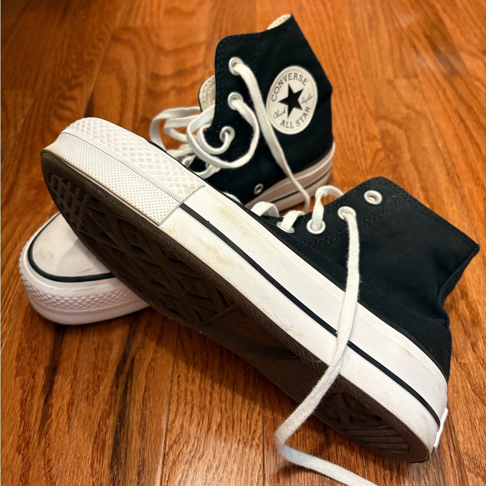 Converse High Top Sneakers in Black and White